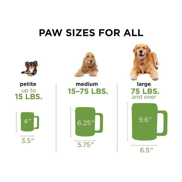 PawPlunger PAW170 - мийка для лап собак, чорний колір, середній розмір