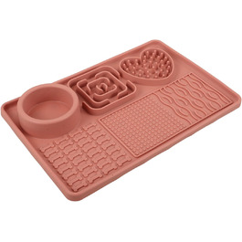 Килимок для собак - повільний годівник великого розміру з присосками, антиковзаюча поверхня, легко миється, сприяє повільному годуванню, підходить для цуценят та домашніх тварин