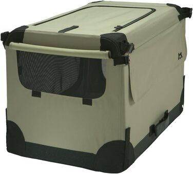 Складаний контейнер-переноска для собак Maelson Soft Kennel, бежевий, розмір S, 72x52x51 см