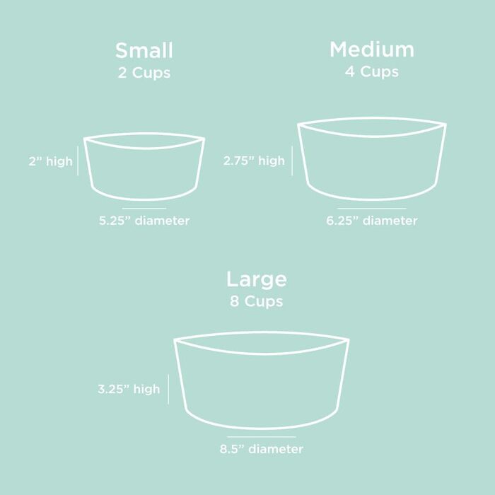 Миска для собак Waggo Simple Solid середня м'ятна