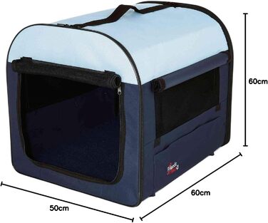 Сумка-переноска для собак Trixie Mobile Kennel, 50x50x60 см, сіра