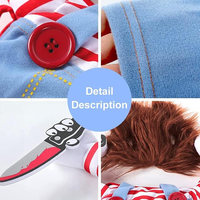 Костюм на Хелловін для собак: жахливий костюм для святкування, аксесуари та одяг для собак. Іграшки для рольових ігор, кумедні костюми для собак малого та великого розміру