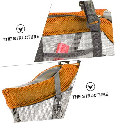 Дихаюча переноска для собак TOYANDONA - легка, велика, складана, для маленьких собак та котів, для подорожей та прогулянок