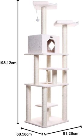 Дряпка для котів ARMARKAT, 201 см, багаторівнева, 81x69 см
