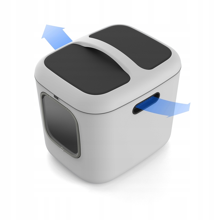 Закритий лоток Rotho XL білий, 61,4 см x 49,9 см x 57,6 см