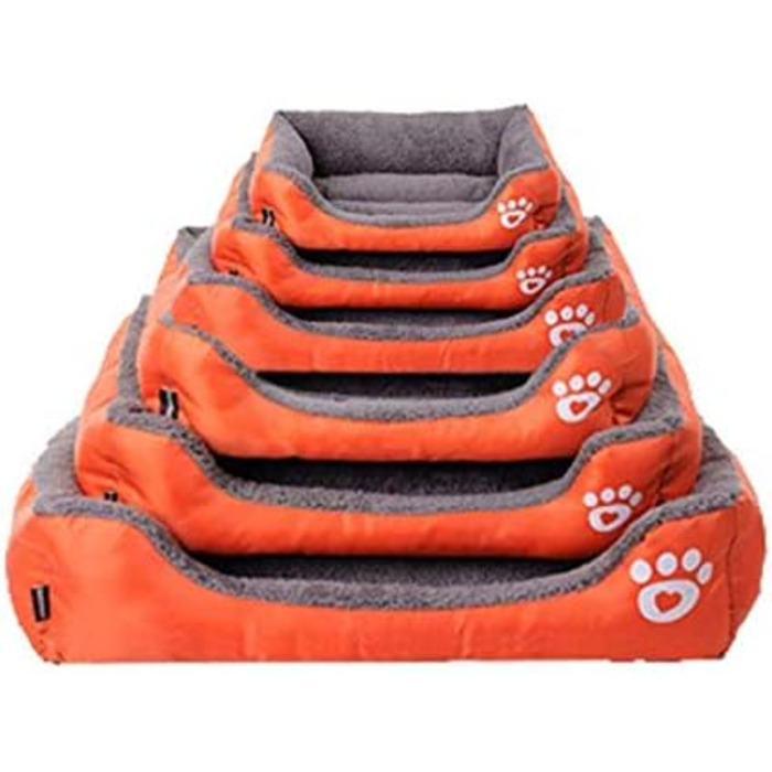 Ліжко для собак, подушка для тварин, кошик для котів, ліжко для собак, місце для сну, розміри S-XXXL (Червоний, XXL) XXL Червоний