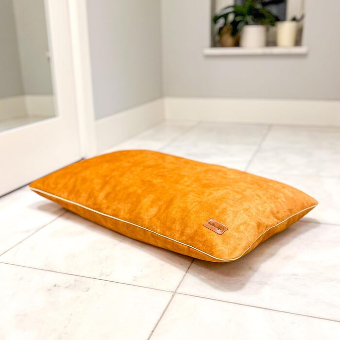 М'яке ліжко для собак середнього розміру, велюрова подушка для собак, 80x50x8 см, зелений колір