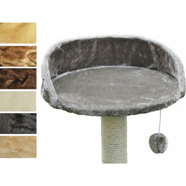 Котячий будиночок-лежанка Nanook Kratzbaum Liegeplatz Top для великих котів, XXL, діаметр 46 см, світло-сірий