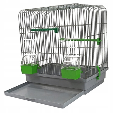 Клітка для канарків та маленьких птахів — 34x23x35 см