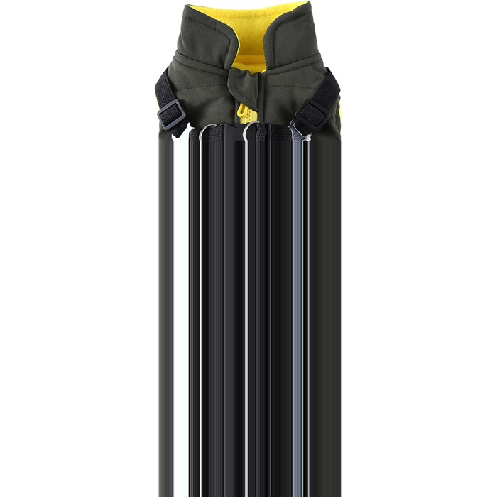 Водонепроникний теплий зимовий одяг для собак: куртка-жилет з шлейкою, утеплена, для цуценят та собак середніх та великих порід, зелений, розмір L