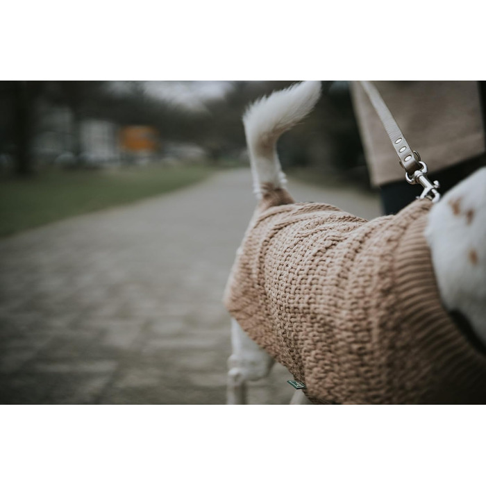 Теплий пуловер для собак HUNTER Malmö, бежевий, в'язаний, розмір 35