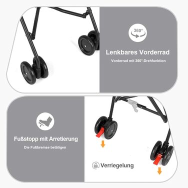 Візок для собак Hundebuggy: легкий, складаний, для собак вагою до 9 кг, з кошиком та тримачем для напоїв, темно-зелений (сірий)