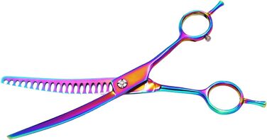 Ножиці для грумінгу собак Milageto - вигнуті ножиці для стрижки та фінальної обробки, 6,5 дюймів