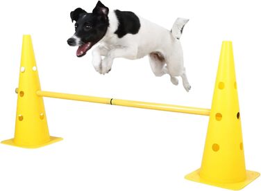 Набір фігур для аджиліті Kerbl Pet, 3 штуки, жовтий колір