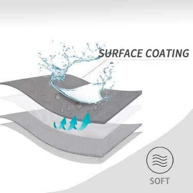 Водонепроникний килимок для собак, Outdoor килимок для великих собак, миючий, плюшевий, для котів та собак, двосторонній чохол для дивану, сірий+бежевий (темно-сірий + бежевий), 60x80 см