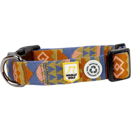 Нашийник для собак середнього розміру Woolly Wolf Nightless Night, розмір M - регульований нашийник з переробленого поліестеру, зручна посадка