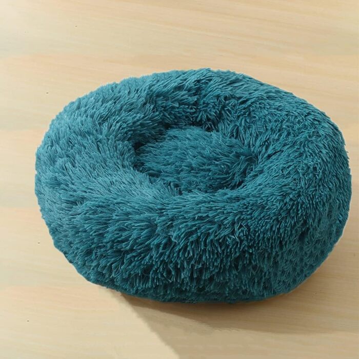 Ортопедична подушка для собак середніх порід, м'яка, кругла, для собак та котів, блакитна, 110x110x20 см