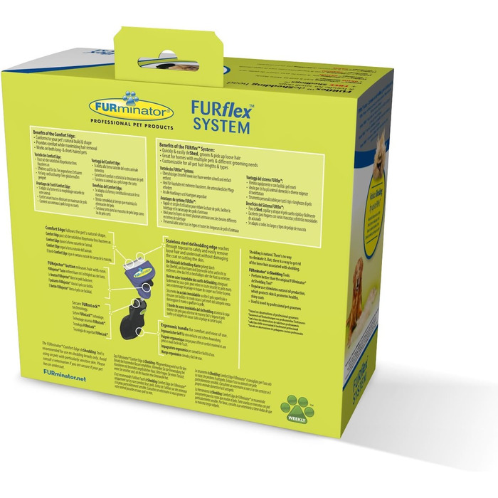 FURminator FURflex для собак маленьких порід: щітка для видалення підшерстка та іграшка для грумінгу