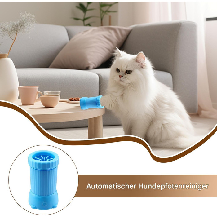 Автоматичний мийчик лап для собак і котів | USB-мийка для лап, мийчик лап після прогулянок