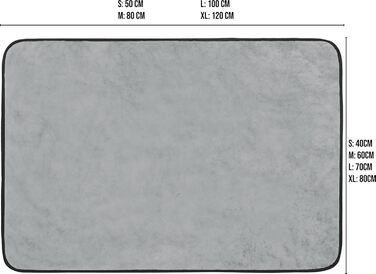 Корзина для собак Normani, ліжко для собак + ковдра, ліжко для домашніх тварин, знімний, пральний до 95°C, підходить для котів та собак, з екологічно чистих матеріалів, сірого кольору, розмір 60x80 см