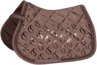 Ескадрон Schabracke Classic Sports Glossy Jewel - ковдра для коня з блискучими стразами та шнуром, deep taupe, DL