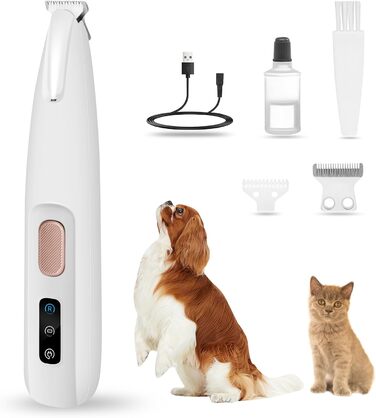 Професійний триммер для догляду за лапами PawTrim Pro з LED-підсвічуванням, акумуляторний, для собак та котів