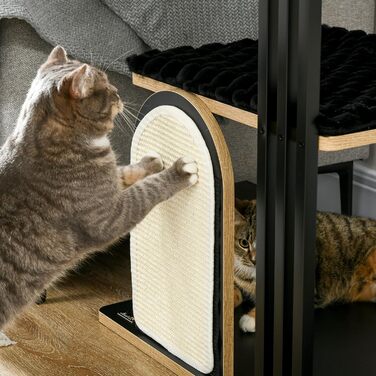 Дерев'яний комплекс для котів PawHut з ігровим м'ячем, 40x30x43 см (85x48x170 см)