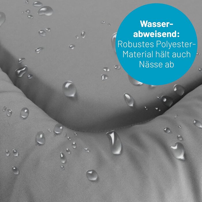 Ортопедичне собаче ліжко для відпочинку на вулиці Luna: 70x55 см, 60°C, Vicochaum, для маленьких собак (M, Сірий)