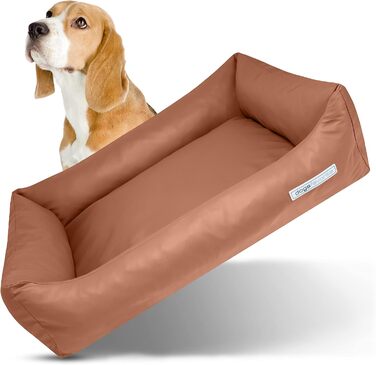 Лежанка для собак XL, 130x95 см, м'яка, зручна, колір Cognac