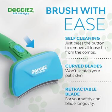 Бурштук для собак та котів: видалення підшерстя, видалення бруду та шерсті. Великий інструмент для догляду за тваринами