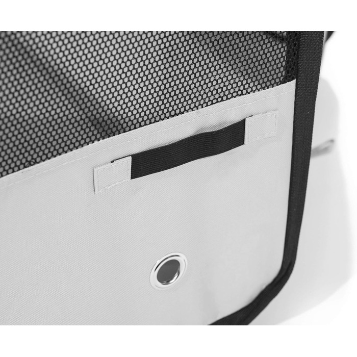 Портативний вольєр для тварин Pawer, 114x61 см, 8 панелей, оранжево-сірий, з можливістю персоналізації, 600D Oxford, для котів/собак/цуценят