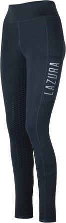 Лазура - Рідлегінги для жінок та дівчаток Emilia | Повний силіконовий покрив | Рідлегінги з 2 бічними кишенями для телефону | Рідлегінги в п'яти кольорах | Розміри 116-176 та 34-46 (128, Asphalt)