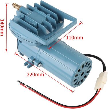 Акваріумний повітряний насос DC 12V 35W для гідропоніки та акваріума, мікропухирці, аератор для води