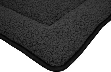 Килимок для домашніх тварин Spetebo з плюшу, 90 x 60 см, антрацитовий колір - нековзний, для собак та котів