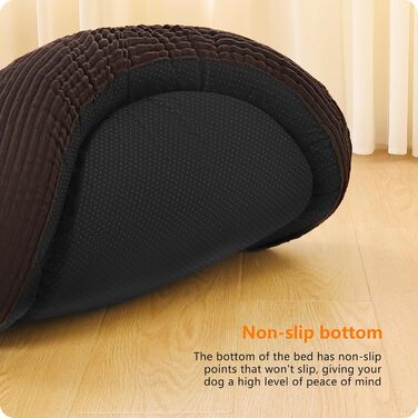 Кругле ліжко для собак середніх порід, котів. М'яке, зручне, знімний чохол, Ø 70 см (60x60x18 см), коричневе
