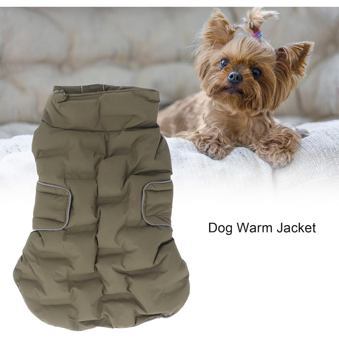 Водонепроникний зимовий одяг для собак: тепла куртка та жилет для великих собак (L)