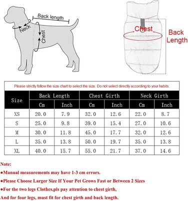 Водонепроникний зимовий одяг для собак з флісовою підкладкою, тепла куртка для цуценят та котів, вітронепроникний терможилет для чихуахуа, йоркширських тер'єрів, комбінезон-костюм для домашніх тварин (Червоний, L)