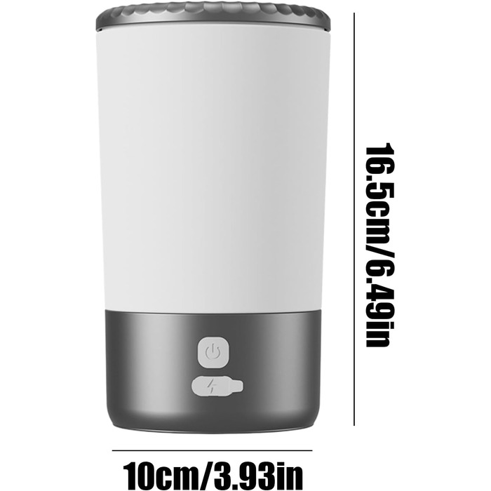 Електричний мийник лап для собак великих порід | Автоматичний мийник лап для котів та цуценят | Чорний/Білий