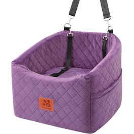 Автокрісло для собак: підставка з Memory Foam для собак до 15,9 кг, безпечне автоліжко для подорожей, знімний чохол