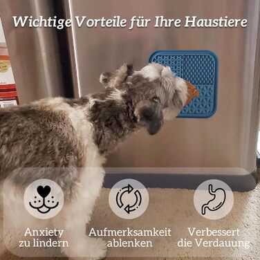 Лежанка-іграшка для собак OHMO Schleckmatte, 2 шт. (15x15 см) – для цуценят, котів, зняття тривоги, повільне годування, силікон (кораловий & вишневий)