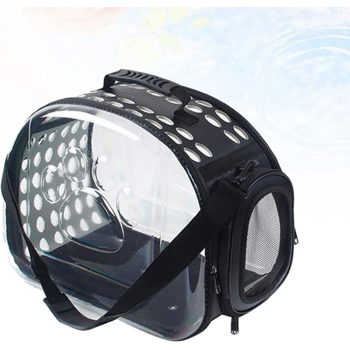 Транспортна сумка для котів POPETPOP - переноска для домашніх тварин, чорна, для подорожей та вигулів