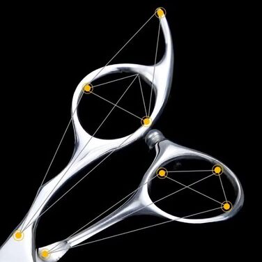 Набір ножиць для грумінгу собак та котів: прямі, зігнуті, з нержавіючої сталі