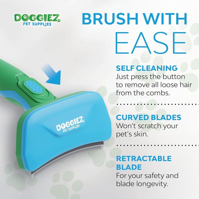 Бурштук для собак та котів: видалення підшерстя, видалення бруду та шерсті. Великий інструмент для догляду за тваринами