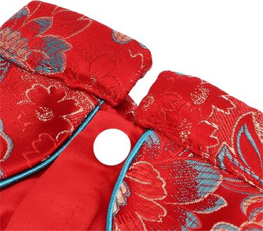 Костюм для собак і котів у стилі чеонгсам: елегантний набір Tang з атласу, м'яка бавовна, для святкування (XS)