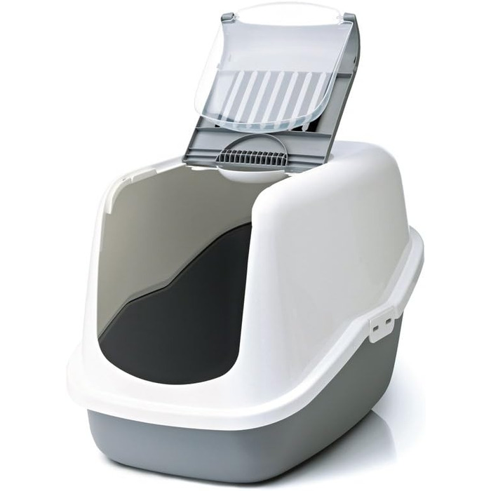 Торгівля туалетом для котів NESTOR сірого кольору 56 x 39 x 38,5 см