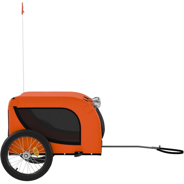 Навіс для собак Robuster, Oxford-тканина, ПВХ-вікно, вантажопідйомність до 45 кг, оранжево-чорний, модель 94005