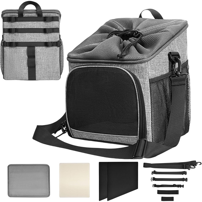 Фронтальний кошик для велосипеда з собакою, переноска для домашніх тварин (собаки, коти), велосипедний кошик для подорожей, пригод, кемпінгу, дихаюча конструкція для маленьких собак