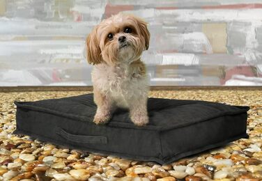 Килимок для собак Sesto Senso Premium, прямокутний, 100x70 см, Memory Foam, знімний чохол, сірий (M, Model 3 - Graphit)