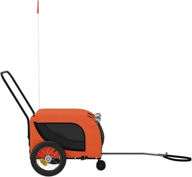 Фаркоп-причіп для собак Gecheer, 45 кг, Оксфорд, помаранчево-чорний