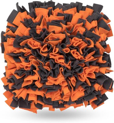 Килимок для собак TrendPet для нюхання, 48x48 см, 10 см товщина, нековзний, оранжевий